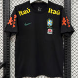 2026/27 Brazil Black Casual Pure Cotton T-Shirt