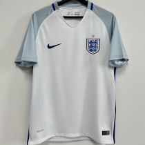 2016 England Home White Retro Soccer Jersey