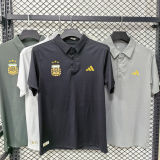 2026/27 Argentina Casual Quick Drying POLO T-Shirt    兰灰色
