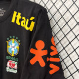 2026/27 Brazil Black Casual Pure Cotton T-Shirt