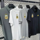 2026/27 Argentina Casual Quick Drying POLO T-Shirt    兰灰色
