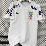 2026/27 Brazil White Casual Pure Cotton T-Shirt