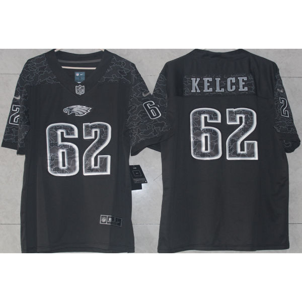 KELCE #62 Men's Philadelphia Eagles NFL Jersey 老鹰