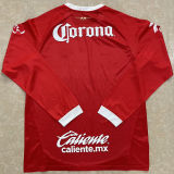 2026/27 Deportivo Toluca Red Fans Long Sleeve Soccer Jersey  托卢卡