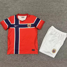 2026/27 Norway Home Red Kids Soccer Jersey