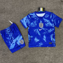 2026/27 England Blue Goalkeepe Kids Soccer Jersey