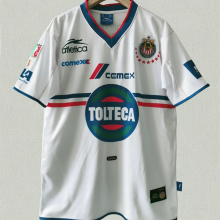 2001 Chivas Away White Retro Soccer Jersey