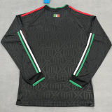2026/27 Mexico Third Black Fans Long Sleeve Soccer Jersey