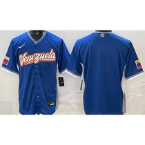 2026 WBC Venezuela Blue Baseball Jersey