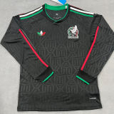 2026/27 Mexico Third Black Fans Long Sleeve Soccer Jersey