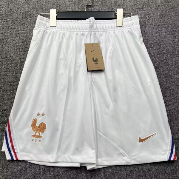 2026/27 France Home White Fans Shorts Pants
