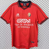 1998/1999 Osasuna Home Red Retro Soccer Jersey