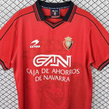 1998/1999 Osasuna Home Red Retro Soccer Jersey