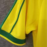 1998 Brazil Home Yellow Retro Women Soccer Jersey 女