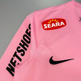 2012/13 Santos Pink Retro Long Sleeve Soccer Jersey