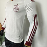 2026/27 Spain Away Player Version Long Sleeve Soccer Jersey