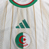 2026/27 Algeria Home White Player Version Long Sleeve Soccer Jersey