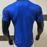 2026/27 Croatia Away Blue Player Version Soccer Jersey 背下有格子
