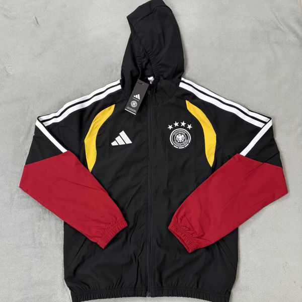 2026/27 Germany Black Windbreaker 带帽