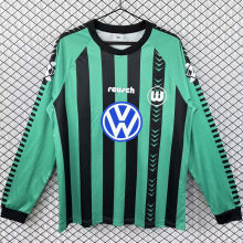 1994/1995 Wolfsburg Away Green Long Sleeve Retro Jersey