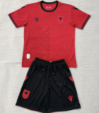 2026/27 Albania Home Red Kids Soccer Jersey 阿尔巴尼亚
