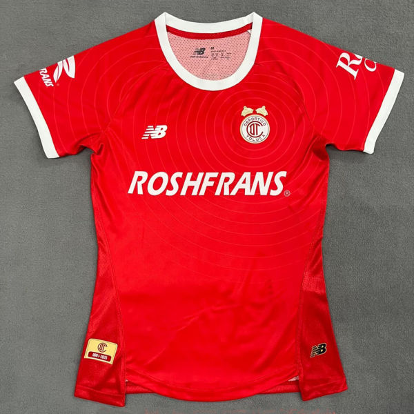 2026/27 Deportivo Toluca Red Women Soccer Jersey  托卢卡 女