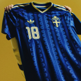 2026/27 Sweden Away Blue Player Version Soccer Jersey