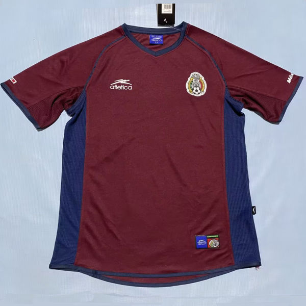 1998 Mexico Red Retro Soccer Jersey