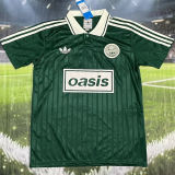 2026 AD x oasis #25 Green Retro Style Fans Soccer Jersey (Have No.25 带号码）