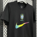 2026/27 Brazil Black Casual Pure Cotton T-Shirt