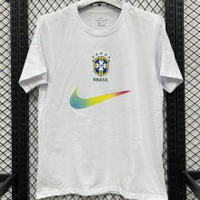 2026/27 Brazil White Casual Pure Cotton T-Shirt