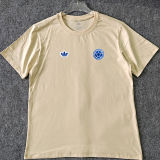 2026/27 Colombia Retro Style Pure Cotton T-Shirt 队微 蓝色