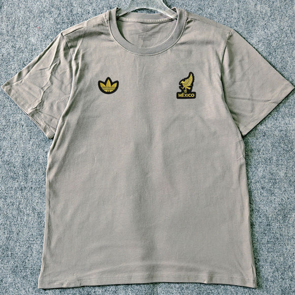 2026/27 Mexico Retro Style Pure Cotton T-Shirt 队微 黑边