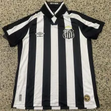 2026/27 Santos Away Black White Fans Soccer Jersey