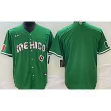 2026 WBC Mexico Green Baseball Jersey