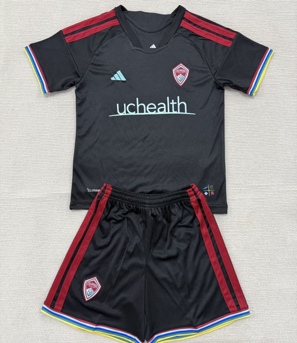 2025/26 Colorado Rapids Home Kids Soccer Jersey 科罗拉多急流