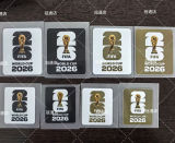 橡胶 儿童  FIFA WORLD CUP 2026 Rubber Kids Patch Right Patch 右臂章 白底金字 (You can buy it alone OR tell us which jersey to print it on. )