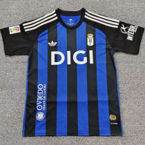 2026/27 Oviedo Blue And Black Retro Style Soccer Jersey