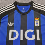 2026/27 Oviedo Blue And Black Retro Style Soccer Jersey