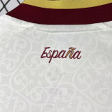 2026/27 Spain 1:1 Quality Away White Fans Soccer Jersey (Have Right Patch 有右臂章 金底白字）