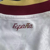 2026/27 Spain 1:1 Quality Away White Fans Soccer Jersey (Have Right Patch 有右臂章 金底白字）