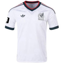 2026/27 Mexico 1:1 Quality Away White Fans Soccer Jersey  (Have Right Patch 有右臂章 黑底白字）