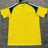 2026/27 Sweden Home Yellow Fans Soccer Jersey (Have Right Patch 有右臂章 黑底白字）