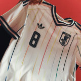 2026/27 Japan Away White Fans Soccer Jersey  (Have Right Patch 有右臂章 黑底白字）