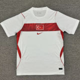 2026/27 Turkey Home White Fans Soccer Jersey (Have Right Patch 有右臂章 黑底白字）