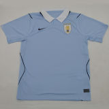 2026/27 Uruguay Home Fans Soccer Jersey (Have Right Patch 有右臂章 金底白字）