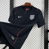 2026/27 U.S 1:1 Quality Away Black Fans Soccer Jersey (Have Right Patch 有右臂章 白底黑字）