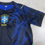 2026/27 Brazil 1:1 Quality Away Blue Fans Soccer Jersey (Have Right Patch 有右臂章 白底金字）