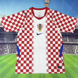2026/27 Croatia Home Fans Soccer Jersey (Have Right Patch 有右臂章 黑底白字）