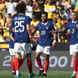 2026/27 France 1:1 Quality Home Blue Fans Soccer Jersey (Have Right Patch 有右臂章 白底金字）
